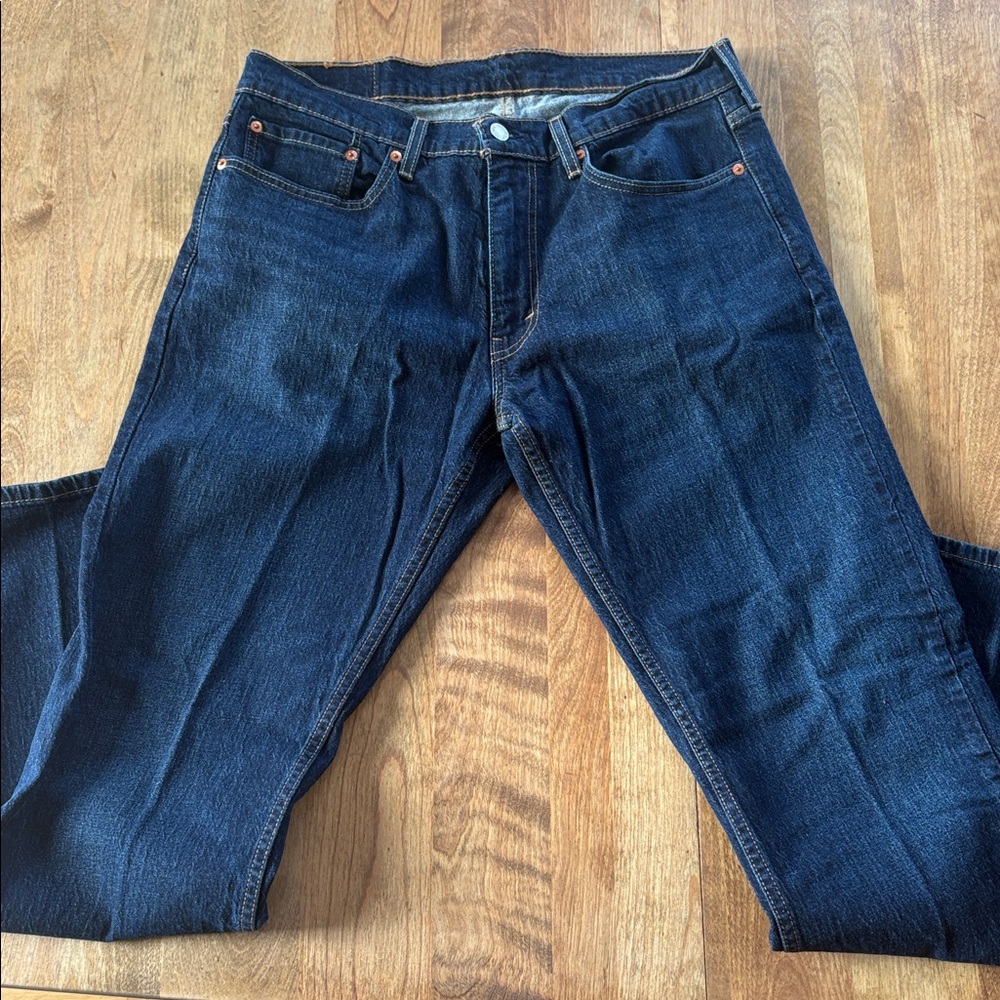 Men's Dark Indigo Straight Jeans Levi 559 - Picture 2 of 4